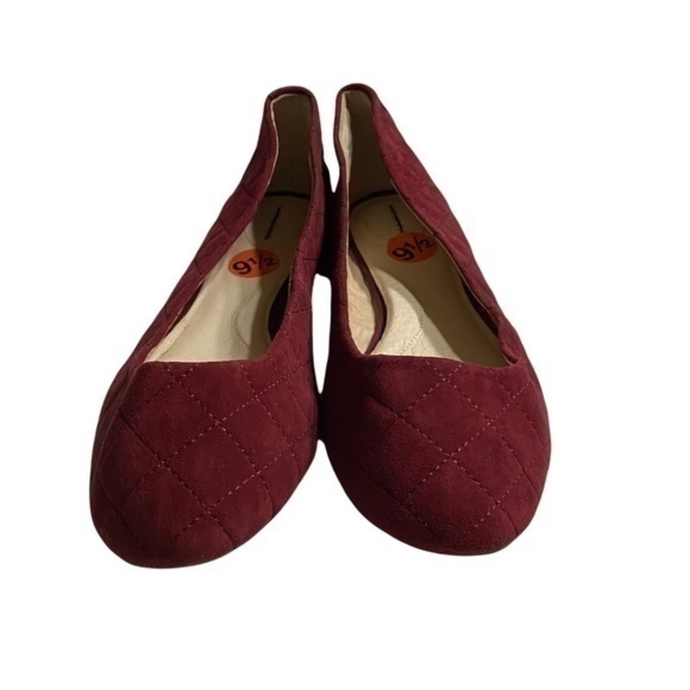Lands End Quilted Suede Flats Size 9.5B NWOB